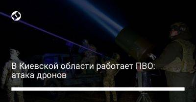 В Киевской области работает ПВО: атака дронов