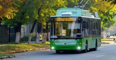 В Харькове сегодня днем не будет ходить один из троллейбусов