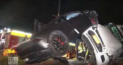 Австралиец на прокатном Lamborghini устроил масштабное ДТП и сбежал (видео)