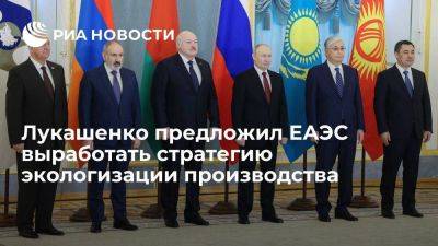 Лукашенко предложил ЕАЭС выработать собственную стратегию экологизации производства
