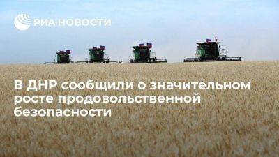 Министр Крамаренко: уровень продовольственной безопасности в ДНР сильно вырос