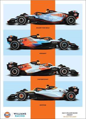 Болельщики выберут дизайн машин Williams в цветах Gulf - f1news.ru - Япония - Сингапур - Катар
