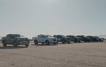 Ford Ranger - Семь популярных пикапов сравнили в заезде по прямой: видеофакт - charter97.org - Белоруссия