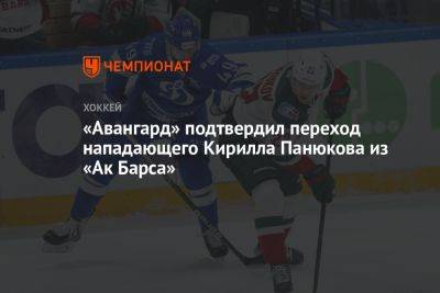 «Авангард» подтвердил переход нападающего Кирилла Панюкова из «Ак Барса»