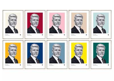 Представлены официальные портрет и марка президента Чехии