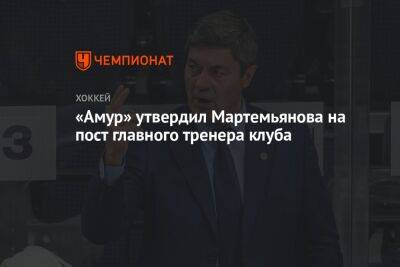 «Амур» утвердил Мартемьянова на пост главного тренера клуба