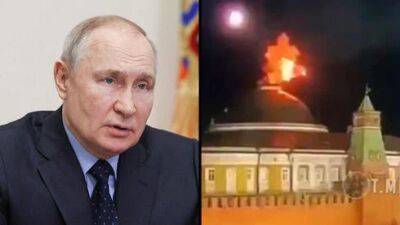 Видео: дрон взорвался над Кремлем. Россия обвинила Украину в покушении на Путина