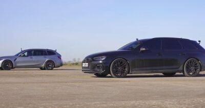 Заряженные универсалы BMW и Audi сравнили в заезде по прямой (видео)