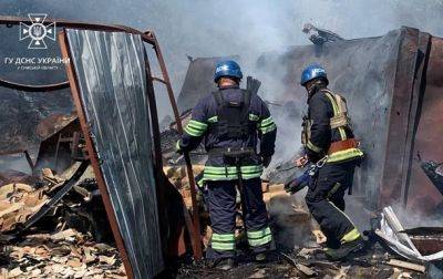 В Сумской области из-за обстрела возник пожар