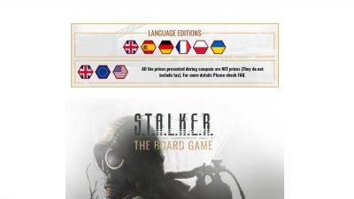 S.T.A.L.K.E.R. The Board Game получит украинскую локализацию