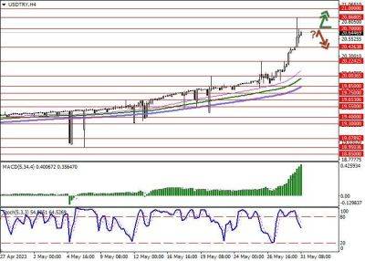 USD/TRY: лира движется к рекордным минимумам после победы Реджепа Тайипа Эрдогана на президентских выборах