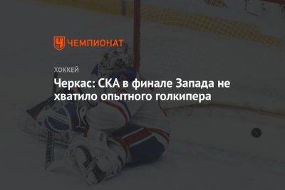 Дмитрий Николаев - Черкас: СКА в финале Запада не хватило опытного голкипера - championat.com - Россия