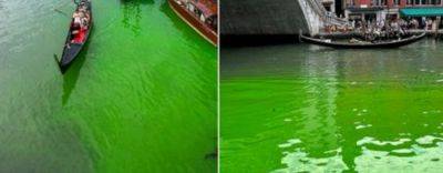 Экологическая катастрофа в Европе? Легендарные воды Венеции стали кислотно-зеленого цвета