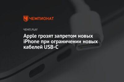 Тьерри Бретон - Apple грозят запретом новых iPhone при ограничении новых кабелей USB-C - championat.com