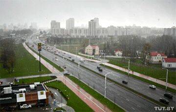 Минск присыпало ледяной крупой