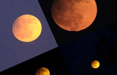 Лунное затмение 5 мая – одно из самых редких зрелищ для Украины: невероятные фото