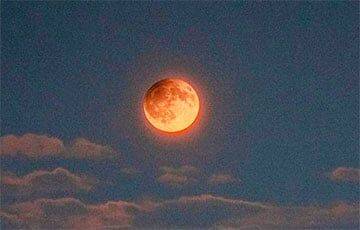 Белорусы вчера наблюдали лунное затмение