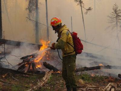 Масштабный лесной пожар в Канаде: эвакуированы десятки тысяч людей