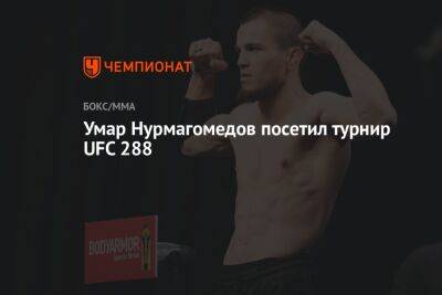 Генри Сехудо - Умар Нурмагомедов - Умар Нурмагомедов посетил турнир UFC 288 - championat.com - Россия - США - Бразилия