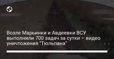 Возле Марьинки и Авдеевки ВСУ выполнили 700 задач за сутки – видео уничтожения "Тюльпана"