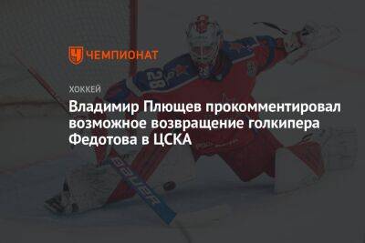 Владимир Плющев прокомментировал возможное возвращение голкипера Федотова в ЦСКА