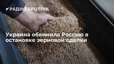 Министерство восстановления Украины: РФ отказалась регистрировать суда для зерновой сделки
