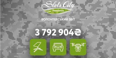 Отчет Фонда Slots City за апрель: ночные прицелы, дроны, планшеты, старлинки, и 12 BanderaPower для ВСУ