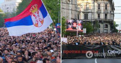 Стрельба в Сербии – более 50 тысяч человек требуют отставки чиновников – фото и видео