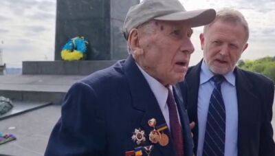 9 мая в Киеве - ветеран Второй мировой войны назвал войну в Украине геноцидом - фото и видео