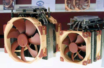 Фото: очень большие кулеры Noctua для будущих HEDT-процессоров AMD Threadripper 7000 (Storm Peak)
