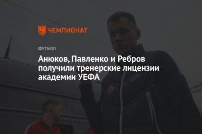 Анюков, Павленко и Ребров получили тренерские лицензии академии УЕФА