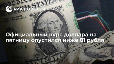 Официальный курс доллара на пятницу опустился до 80,97 рубля, евро вырос до 86,58 рубля - smartmoney.one - Москва - Россия