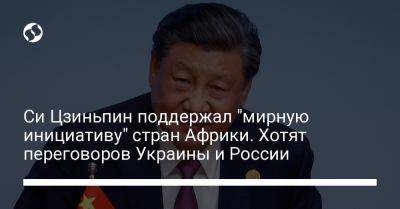 Си Цзиньпин поддержал "мирную инициативу" стран Африки. Хотят переговоров Украины и России