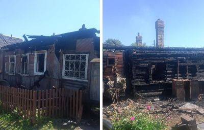 Власти Тверской области оказывают помощь многодетной семье, у которой сгорел дом