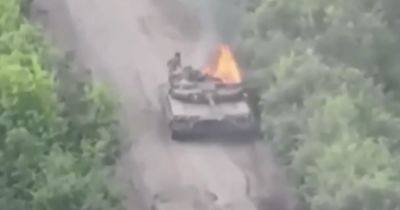 ВСУ ударным дроном уничтожили танк Т-80 под Купянском (видео)