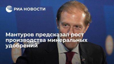 Вице-премьер Мантуров: выпуск минудобрений в России за пять лет удвоится к 2013 году
