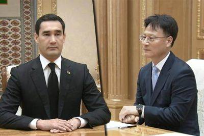 Сердар Бердымухамедов обсудил двустороннее сотрудничество с новым послом Южной Кореи