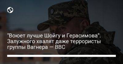 "Воюет лучше Шойгу и Герасимова". Залужного хвалят даже террористы группы Вагнера — BBC