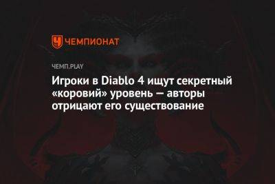Игроки в Diablo 4 ищут секретный «коровий» уровень — авторы отрицают его существование