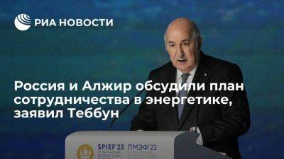 Владимир Путин - Абдельмаджид Теббун - Теббун заявил, что они с Путиным обсудили привлекательный план сотрудничества в энергетике - smartmoney.one - Россия - Алжир - Алжирская Народная Демократическая Республика