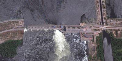Maxar показала новые спутниковые снимки последствий подрыва Каховской ГЭС