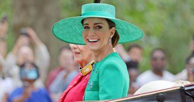 Кейт Миддлтон появилась на параде Trooping the Color в элегантном зеленом наряде