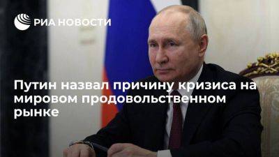 Путин: продовольственный кризис возник из-за необоснованной эмиссии со стороны Запада