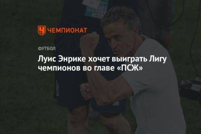 Луис Энрике хочет выиграть Лигу чемпионов во главе «ПСЖ»