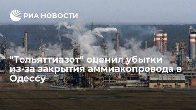 "Тольяттиазот" заявил о колоссальных убытках из-за закрытия аммиакопровода в Одессу