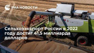 Абрамченко: экспорт российской продукции АПК в 2022 году достиг 41,5 миллиарда долларов