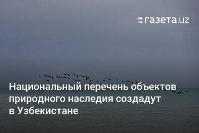 Национальный перечень объектов природного наследия создадут в Узбекистане