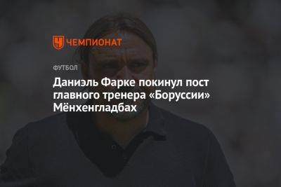 Даниэль Фарке покинул пост главного тренера «Боруссии» Мёнхенгладбах