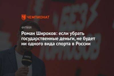 Роман Широков: если убрать государственные деньги, не будет ни одного вида спорта в России