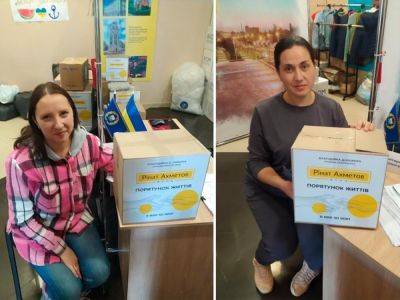 В Ровно продолжается выдача гуманитарной помощи от Фонда Рината Ахметова для переселенцев из Мариуполя